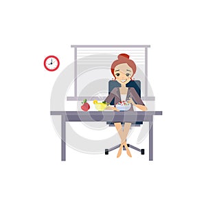 Eating at Work. Daily Routine Activities of Women