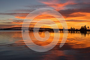 The Eau Gallie Causeway in the Early Morning