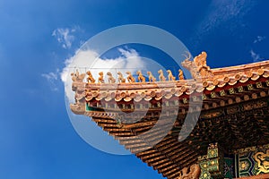 The eaves in the forbidden city photo