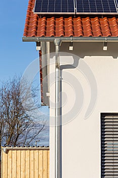 eavestrough of a rooftop