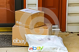 EBay Packages Delivered at Front Door