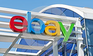 EBay World Headquarters Exterior and Logo