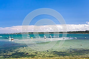 Ebb of sea water in Brittany