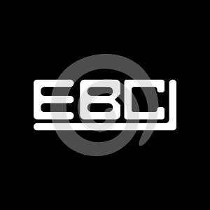 EBC letter logo creative design with vector graphic, EBC