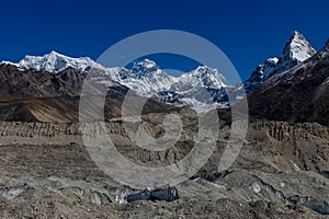 EBC trek beautiful view in Himalaya mountains