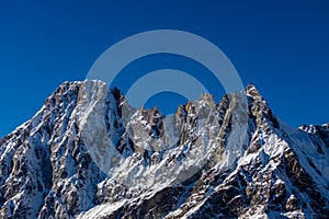 EBC trek beautiful view in Himalaya mountains