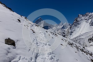 EBC trek in Himalaya mountains