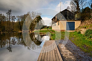 Ebchester Boathouse beside River Derwent