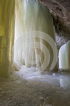 Ice formation, Eben ice caves, Michigan, upper peninsula photo