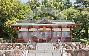 Ebisu Hall of Kibitsu Shinto Shrine in Okayama, Japan
