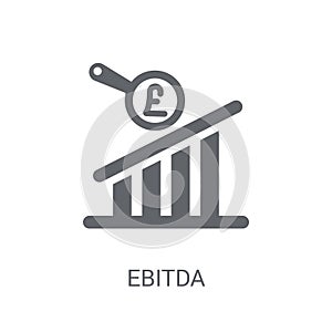 Ebitda icon. Trendy Ebitda logo concept on white background from
