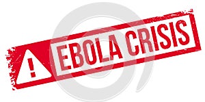 Ebola Crisis rubber stamp