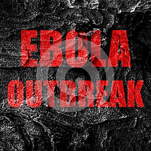 Ebola outbreak concept background