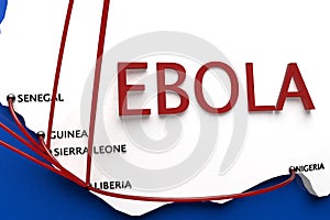 Ebola in the Outbreak Countries in Africa photo