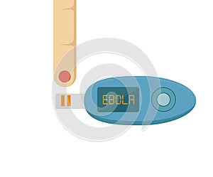 Ebola Rapid test illustration