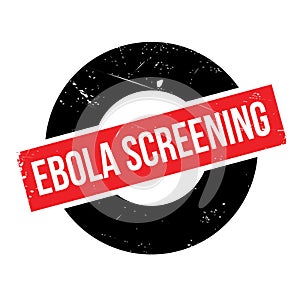 Ebola Screening rubber stamp