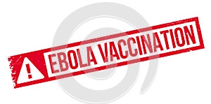 Ebola Vaccination rubber stamp