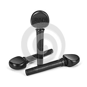 Ebony violin tuning pegs