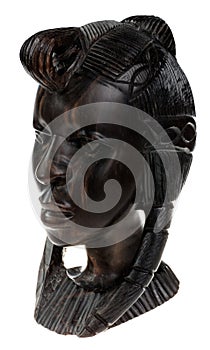 Ebony wooden women head