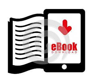 EBook design, vector illustration.