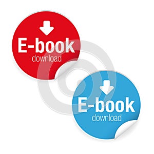 Ebook download label sign icon