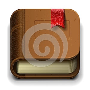 Ebook icon, vector Eps10 illustration.