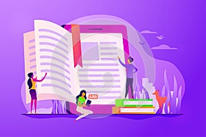 Ebook concept vector illustration