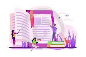 Ebook concept vector illustration