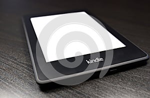 EBook reader Kindle on black background