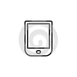 Ebook reader outline icon
