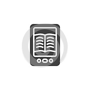 Ebook reader vector icon