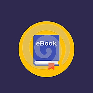 Ebook vector flat icon