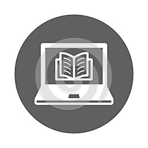 EBooks, book, books, Learning, learn icon. Gray vector sketch.