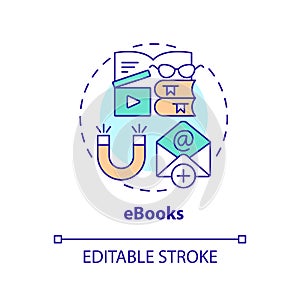 eBooks concept icon