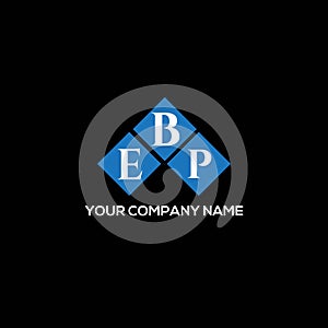 EBP letter logo design on BLACK background. EBP creative initials letter logo concept. EBP letter design