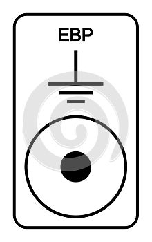 EBP Symbol Sign, Vector Illustration, Isolated On White Background Label .EPS10