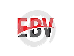 EBV Letter Initial Logo Design Vector Illustration photo