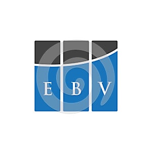 EBV letter logo design on WHITE background. EBV creative initials letter logo concept. EBV letter design.EBV letter logo design on photo