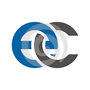 ec letter link logo template