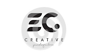 EC Letter Logo Design with Creative Modern Trendy Typography. photo