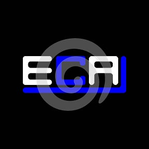 ECA letter logo creative design with vector graphic, ECA photo