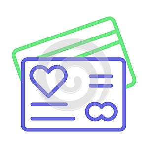 Ecard Isolated Vector icon that can be easily modified or edited