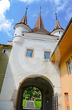 Ecaterina Gate was built for the access of Romanians from Schei district in the fortress of Brasov.