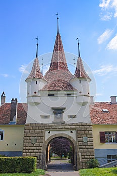 Ecaterina Gate was built for the access of Romanians from Schei district in the fortress of Brasov.