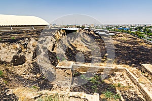 Ecbatana ruins at Hegmataneh hill in Hamadan, Ir photo