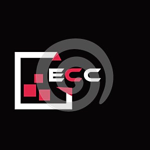 ECC creative minimalist letter logo. ECC unique vector initials alphabet letter logo design