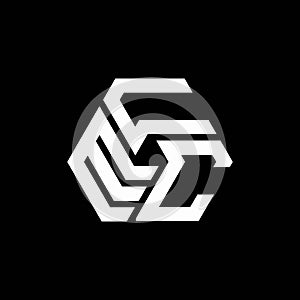 ECC letter logo design on black background. ECC creative initials letter logo concept. ECC letter design