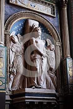 Ecce by Antoine Etex in the Chapel of the Souls of Purgatory, Saint Eustache church in Paris