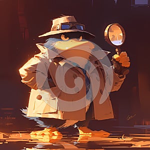 Eccentric Detective Duck