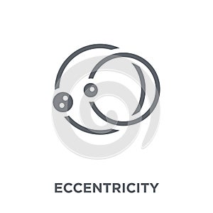 Eccentricity icon from Astronomy collection.